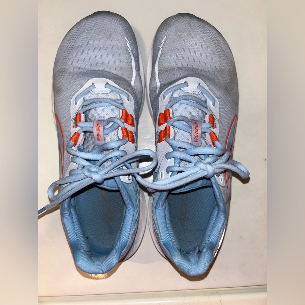 Altra Light Blue and Orange Athletic Shoes